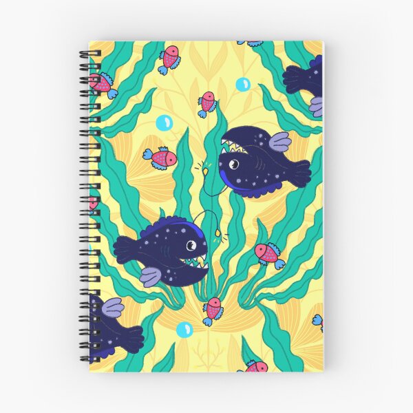 Item preview, Angler Fish & Seaweed Illustrated, Marine Life designed and sold by AryaSubramanian.