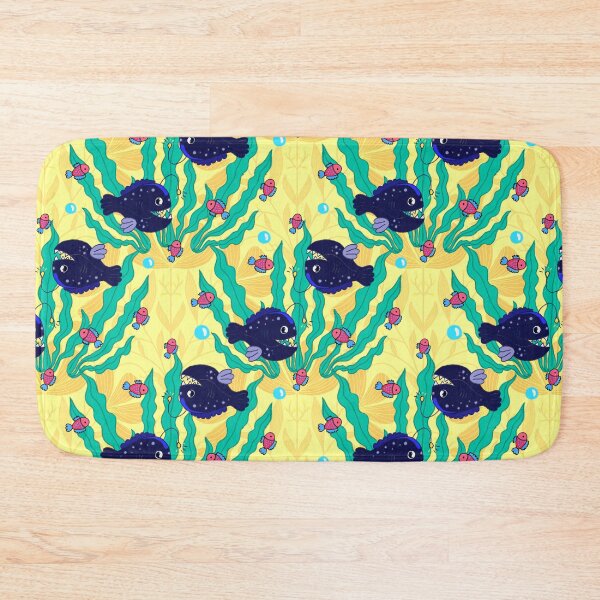 Item preview, Angler Fish & Seaweed Illustrated, Marine Life designed and sold by AryaSubramanian.