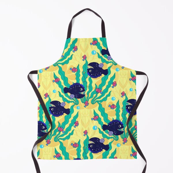 Item preview, Angler Fish & Seaweed Illustrated, Marine Life designed and sold by AryaSubramanian.