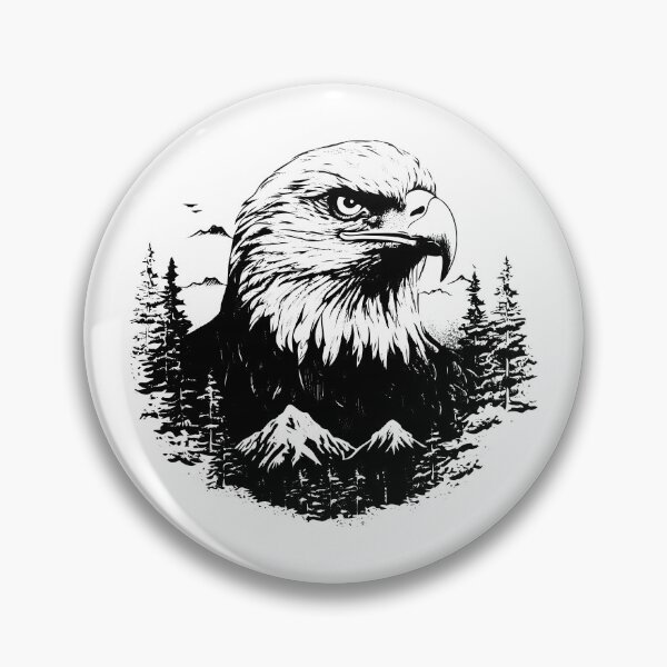Item preview, Bald Eagle Head American Raptor Hawk Bird Freedom  Large designed and sold by inkoutninja.