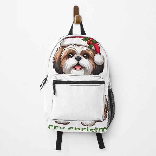Item preview, Christmas Shihtzu designed and sold by DogArtGallery.