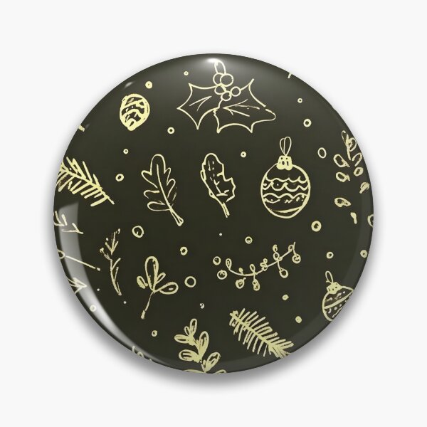 Artikelvorschau, Minimalistisches goldenes Weihnachtsnaturmuster entworfen und verkauft von BareNature.