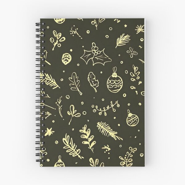 Item preview, Minimalist Golden Christmas Nature Pattern designed and sold by BareNature.