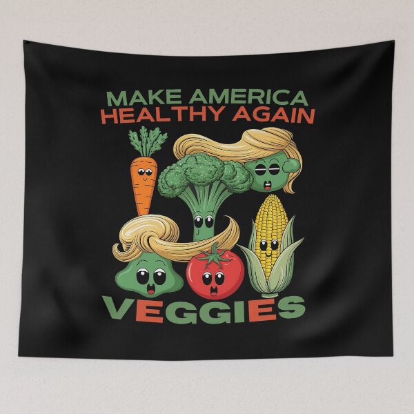 Item preview, Make America Healthy Again Veggies - A fun gift for veggie lovers, health enthusiasts, and humor fans! designed and sold by ZyziowskyArt.