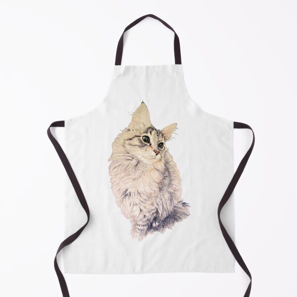 Item preview, Maine coon cat portrait designed and sold by SerenArtinOz.