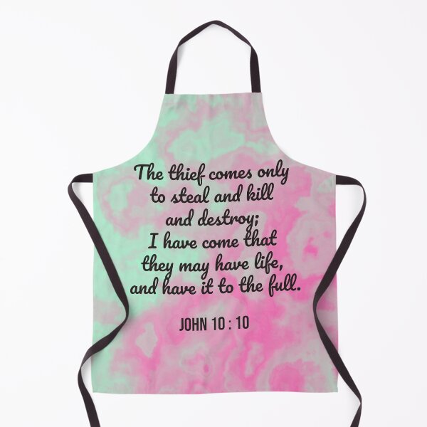 Item preview, John 10 : 10 - Thief comes - Bible passage designed and sold by JF Designs.