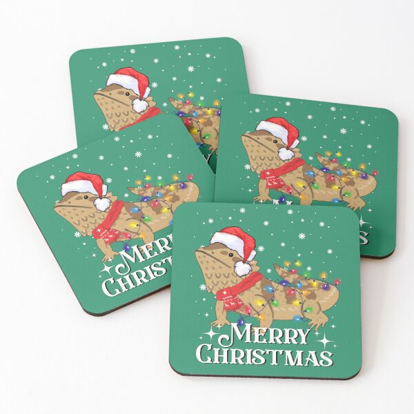 Item preview, Merry Christmas Crested Gecko - Australian Christmas Crestie, Xmas Gecko Gift Men Woman Kids.  designed and sold by Taylor  ART.