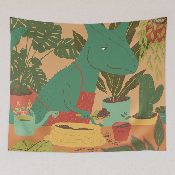 Item preview, gardener carnotaurus designed and sold by Biskotz.