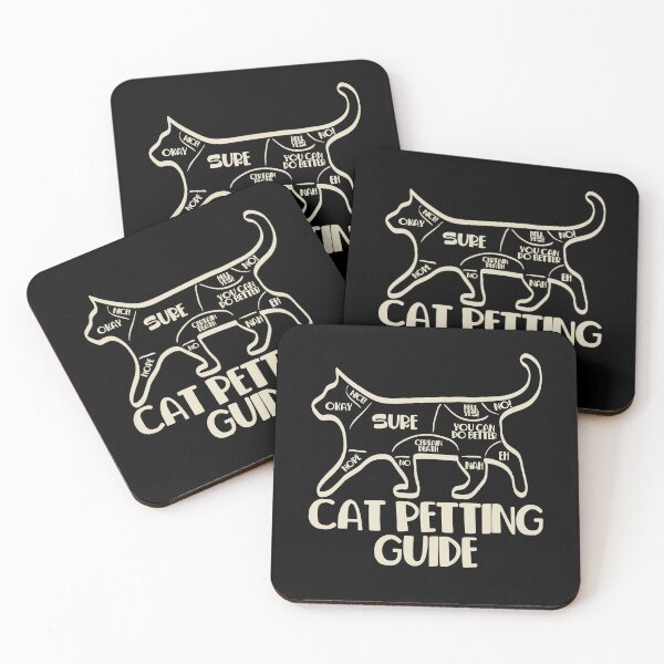 Item preview, cat petting guide designed and sold by PAINTMONKEYS.