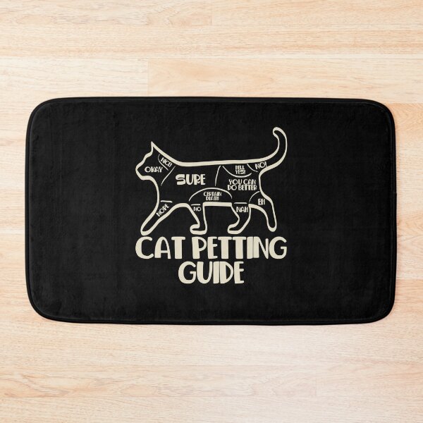 Item preview, cat petting guide designed and sold by PAINTMONKEYS.