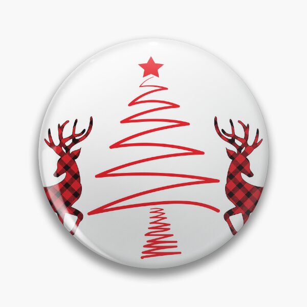 Item preview, Rustic Charm: Plaid Reindeer and Zigzag Christmas Tree designed and sold by TeetasticBtque.