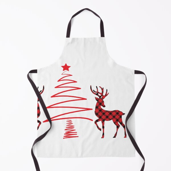 Item preview, Rustic Charm: Plaid Reindeer and Zigzag Christmas Tree designed and sold by TeetasticBtque.