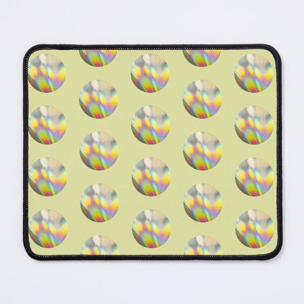 Item preview, Ochre yellow neon circle pattern | metallic y2k pale yellow dot pattern designed and sold by lausn.
