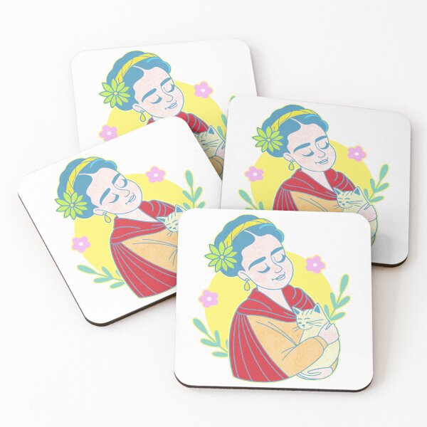 Item preview, Frida Kahlo’s Tender Moment: Embracing a Feline Friend 2 designed and sold by Arte Cartoon From TagTeam Group.