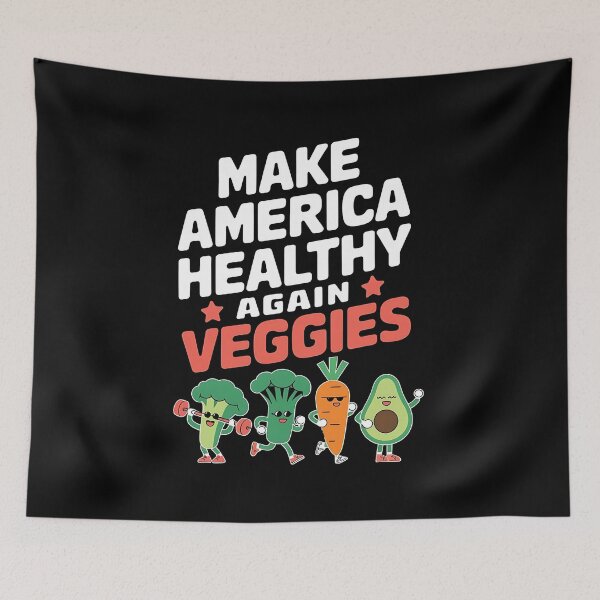 Item preview, Make America Healthy Again Veggies - A fun gift for veggie lovers, health enthusiasts, and humor fans! designed and sold by ZyziowskyArt.