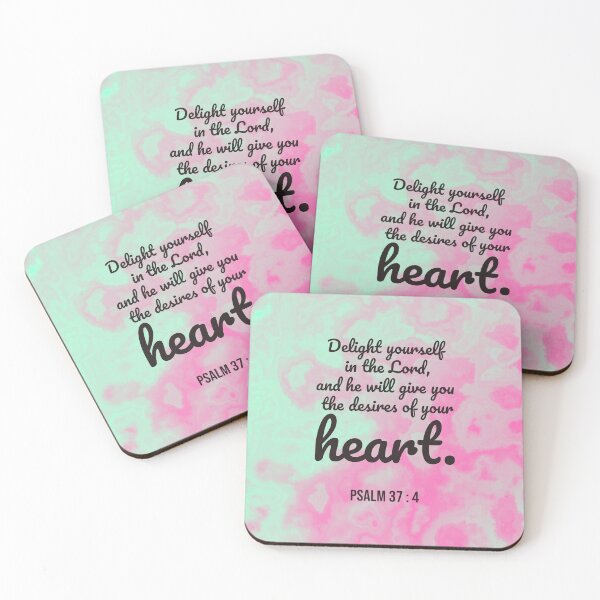 Item preview, Psalm 37 : 4 - Delight yourself in the lord - Bible passage designed and sold by JF Designs.