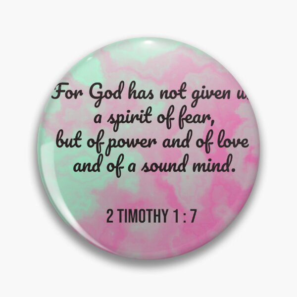 Item preview, 2 Timothy 1 : 7 - For god has given us - Bible passage designed and sold by JF Designs.