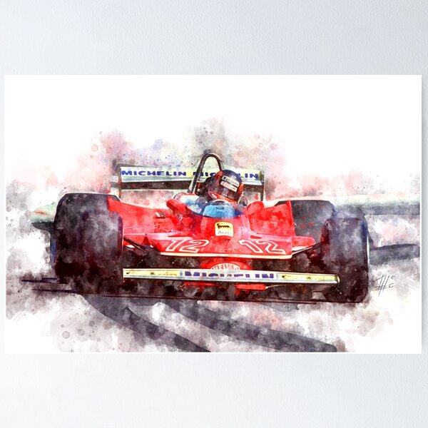 Canadian Grand Prix, Gilles Villeneuve, Formula 1 Metal outlet Wall Art, Office Decor, Formula 1 Gift, Racing Decor, F1 Wall Art, Formula 1 Decor