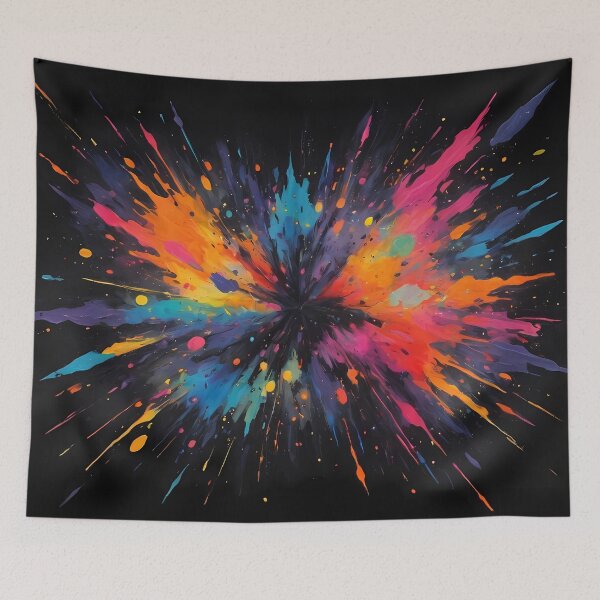 Item preview, Dark Abstract Colorful Explosion designed and sold by papi1998.