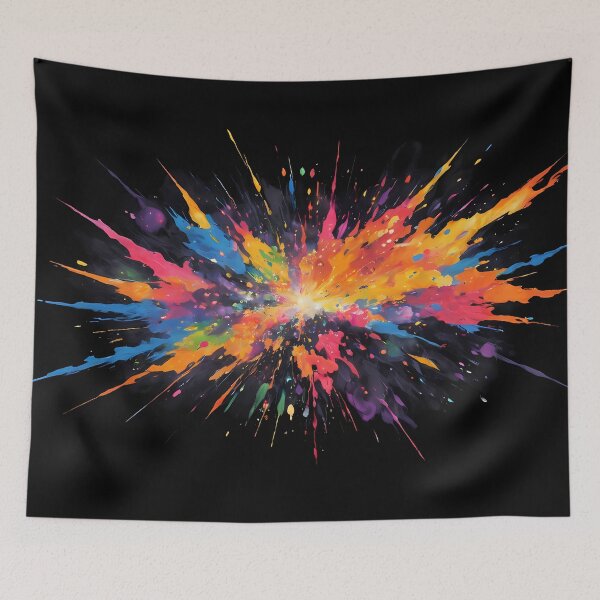 Item preview, Dark Abstract Colorful Explosion designed and sold by papi1998.