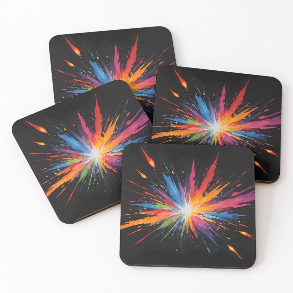 Item preview, Dark Abstract Colorful Explosion designed and sold by papi1998.