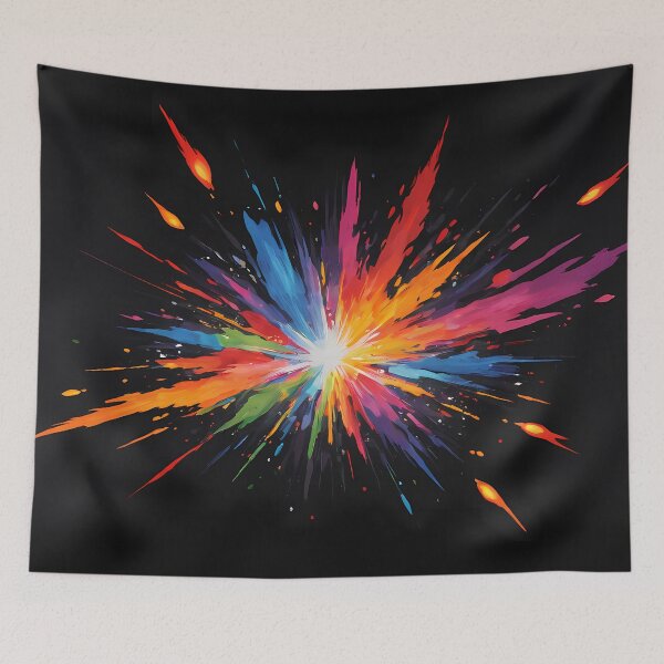 Item preview, Dark Abstract Colorful Explosion designed and sold by papi1998.