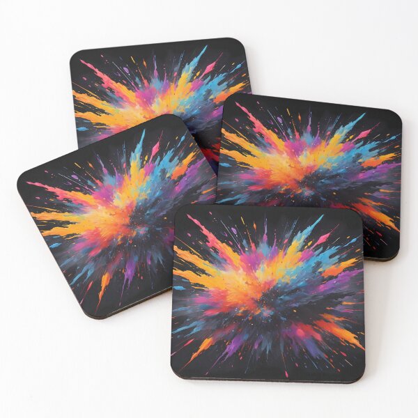 Item preview, Dark Abstract Colorful Explosion designed and sold by papi1998.