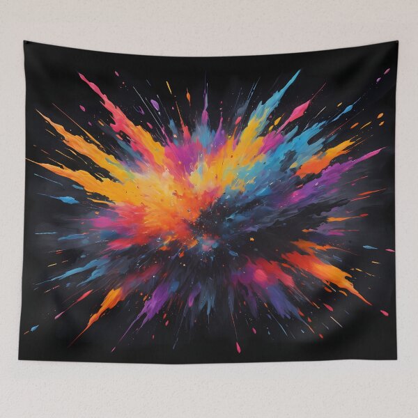 Item preview, Dark Abstract Colorful Explosion designed and sold by papi1998.