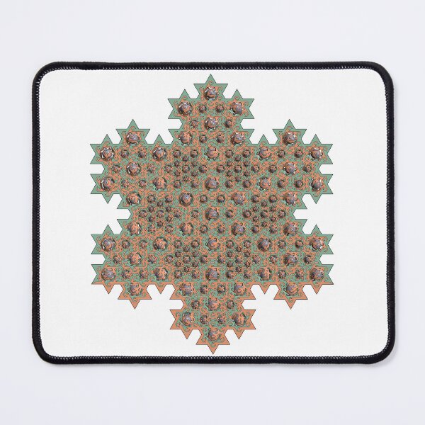 Item preview, Spheres Trapped in a Koch Curve (Orange/Green/Purple) designed and sold by Deekayare.