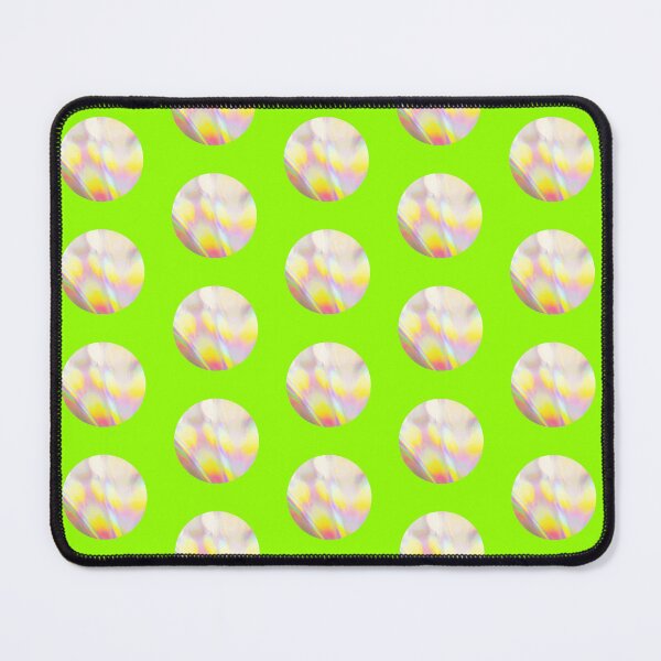 Item preview, Bright lime green neon circle pattern | metallic y2k vibrant green dot pattern designed and sold by lausn.