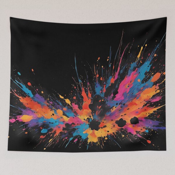 Item preview, Dark Abstract Colorful Explosion designed and sold by papi1998.