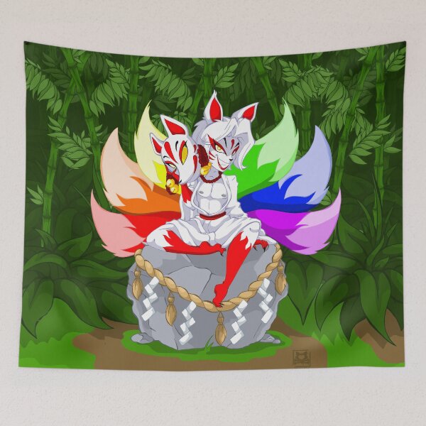 Item preview, Rainbow Kitsune designed and sold by Plundercat.