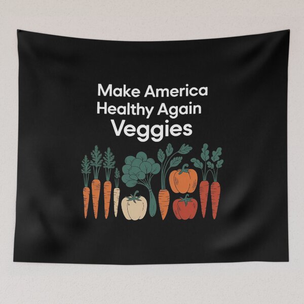 Item preview, Make America Healthy Again Veggies - A fun gift for veggie lovers, health enthusiasts, and humor fans! designed and sold by ZyziowskyArt.