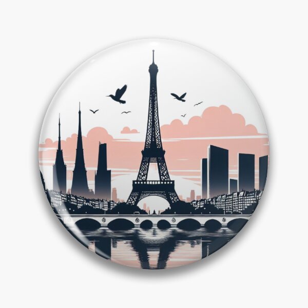 Item preview, Parisian Dreams: Eiffel Tower Silhouette Against a Sunset Sky designed and sold by TeetasticBtque.
