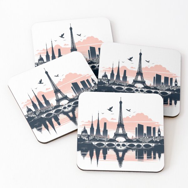 Item preview, Parisian Dreams: Eiffel Tower Silhouette Against a Sunset Sky designed and sold by TeetasticBtque.