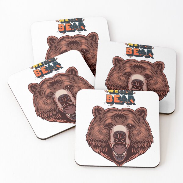 Item preview, We are bear. Aggressive Bear Logo Artwork. Grizzly designed and sold by Anastasiia Yurevych.