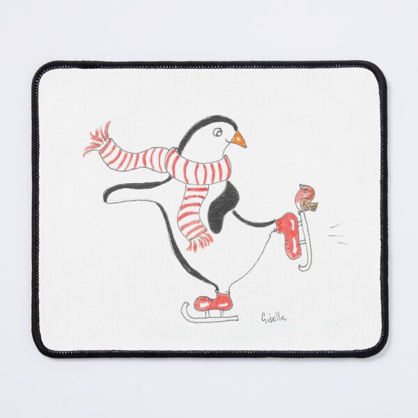Item preview, Penguin and robin skating designed and sold by GiselleSellier.