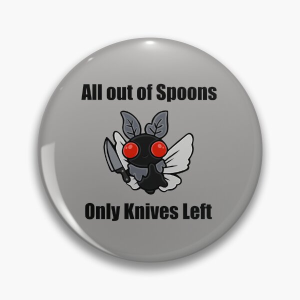 Item preview, All out of spoons only knives left (Moth) designed and sold by CaitlynConnor.