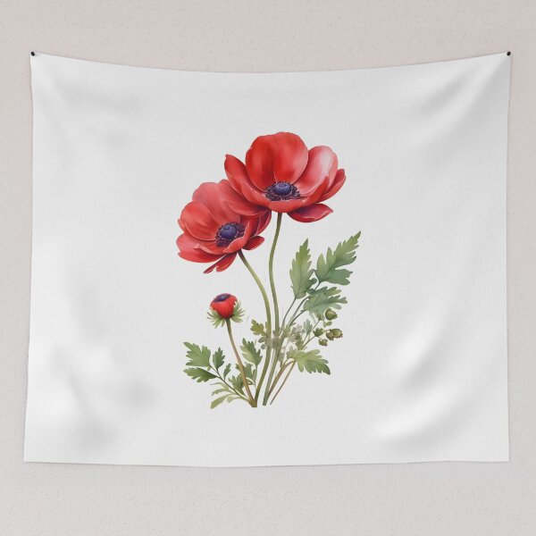Item preview, Red Anemone designed and sold by HOMETOWN86.