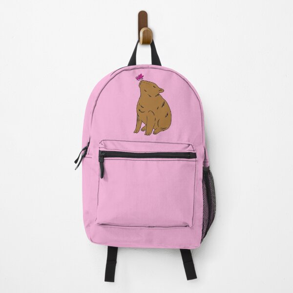 Item preview, Capybara Awareness Ribbon Butterfly (Pink) designed and sold by CaitlynConnor.