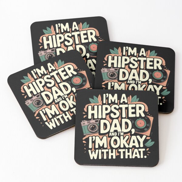 Item preview, I’m a Hipster Dad and I’m Okay with That – Funny Retro Design designed and sold by Prime-Studio.