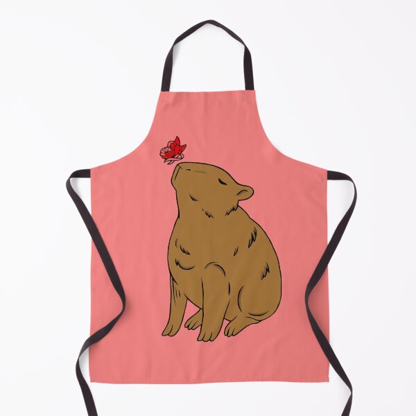 Item preview, Capybara Awareness Ribbon Butterfly (Red) designed and sold by CaitlynConnor.