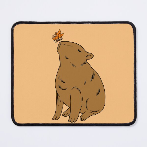 Item preview, Capybara Awareness Ribbon Butterfly (Orange) designed and sold by CaitlynConnor.