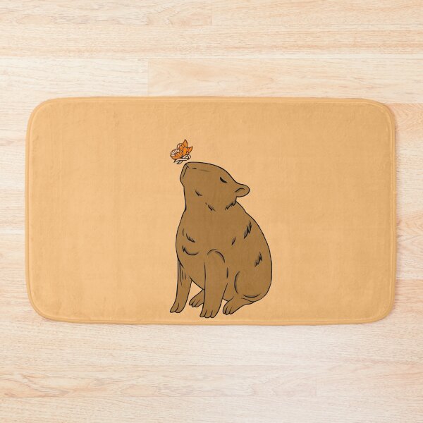 Item preview, Capybara Awareness Ribbon Butterfly (Orange) designed and sold by CaitlynConnor.