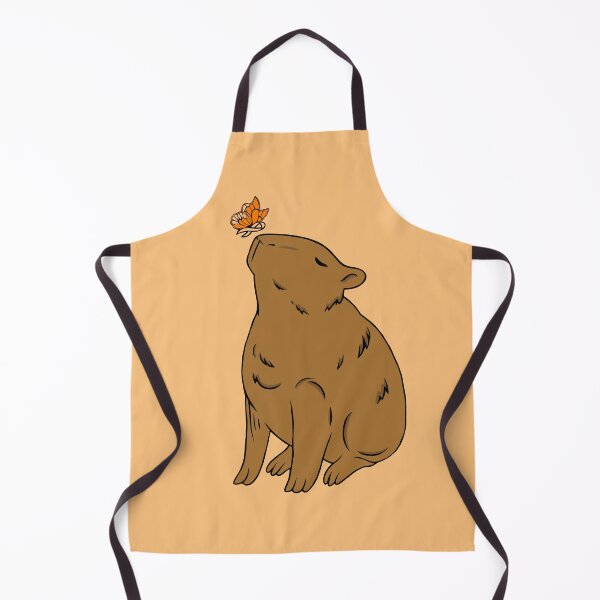 Item preview, Capybara Awareness Ribbon Butterfly (Orange) designed and sold by CaitlynConnor.