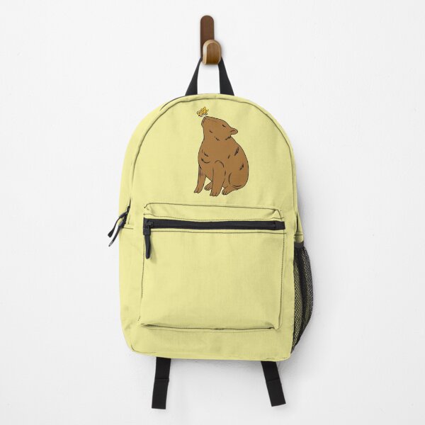 Item preview, Capybara Awareness Ribbon Butterfly (yellow) designed and sold by CaitlynConnor.