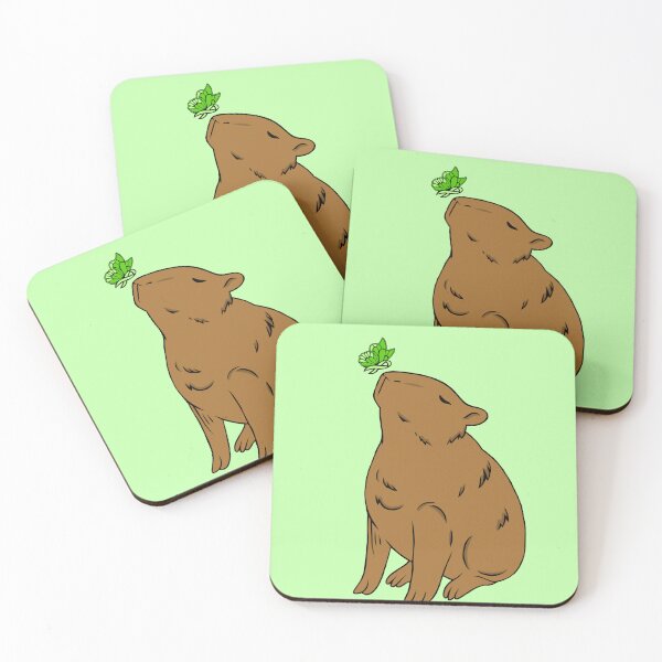 Item preview, Capybara Awareness Ribbon Butterfly (green) designed and sold by CaitlynConnor.