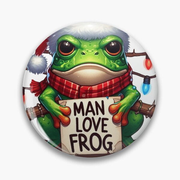 Item preview, Frog Meme Naughty Christmas designed and sold by yunamaliskova.
