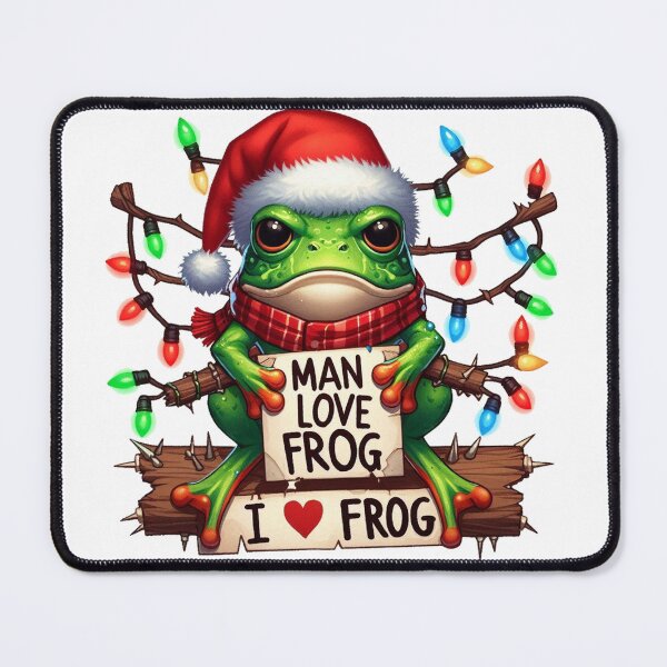 Item preview, Frog Meme Naughty Christmas designed and sold by yunamaliskova.