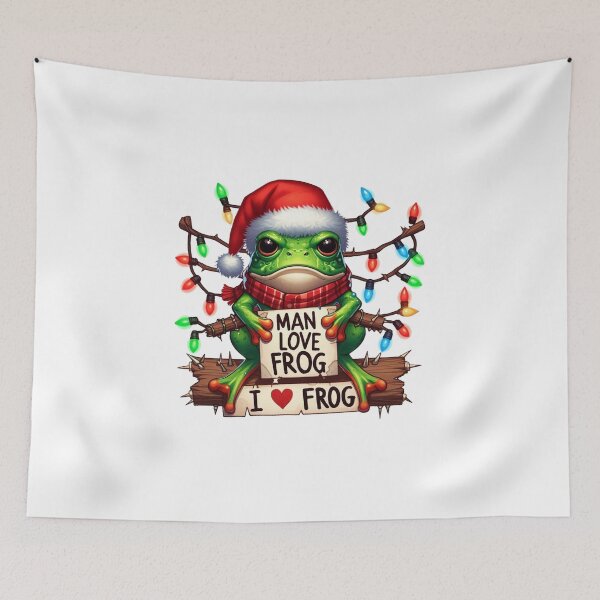 Item preview, Frog Meme Naughty Christmas designed and sold by yunamaliskova.